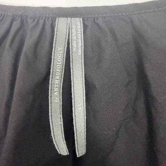 Anthropologie Somerset Maxi Dress Black Puff Long Sleeve Edition Smocked XS - Picture 5 of 7